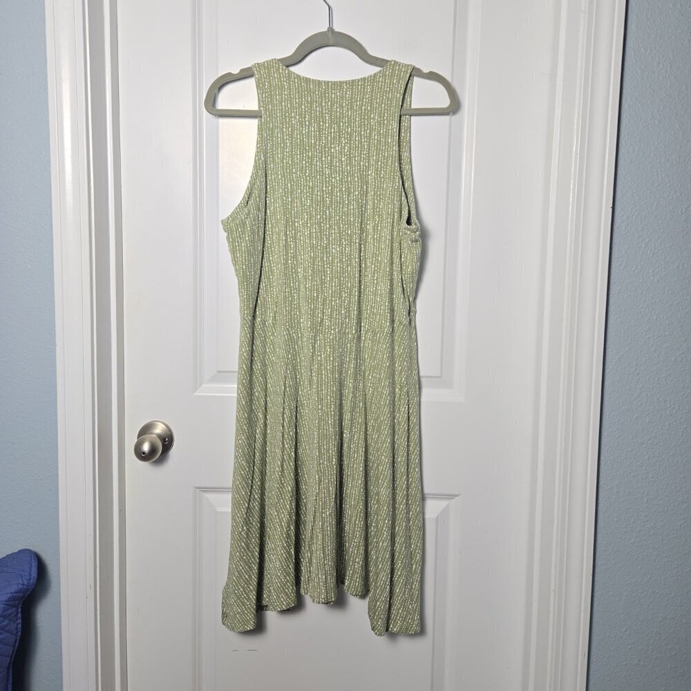 Athleta Santorini Thera Printed Dress - L Rice Pearls Eucalytus - Picture 4 of 6